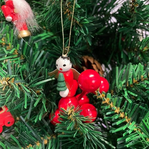 WOODEN PENDANTS / CHRISTMAS BALLS 30 pcs
