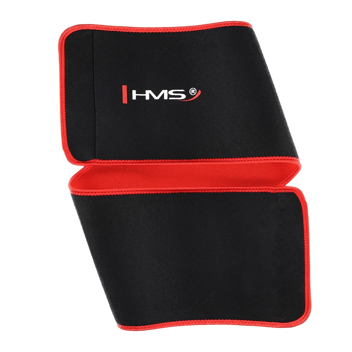 Waist Support Belt, Black-Red, Adjustable Fit