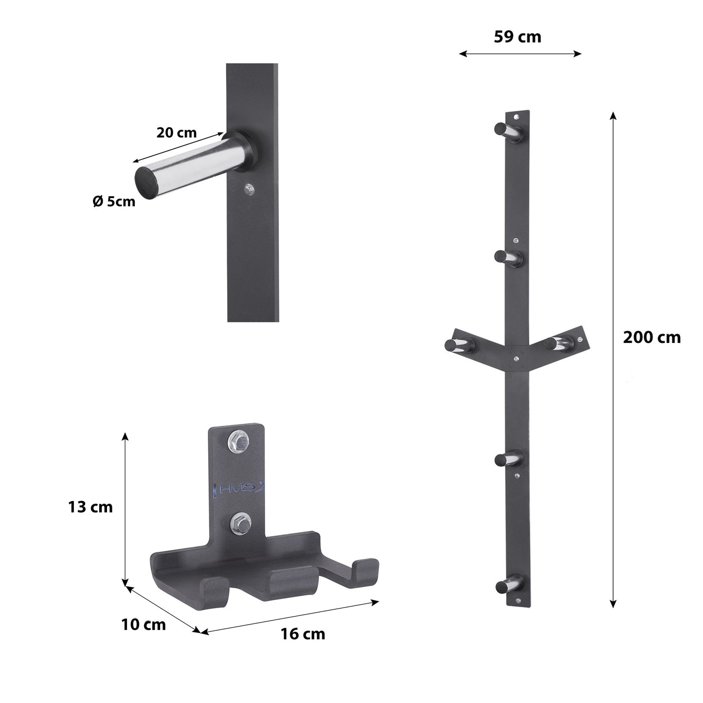 Wall Holders Set – Bar Holder & Weight Rack