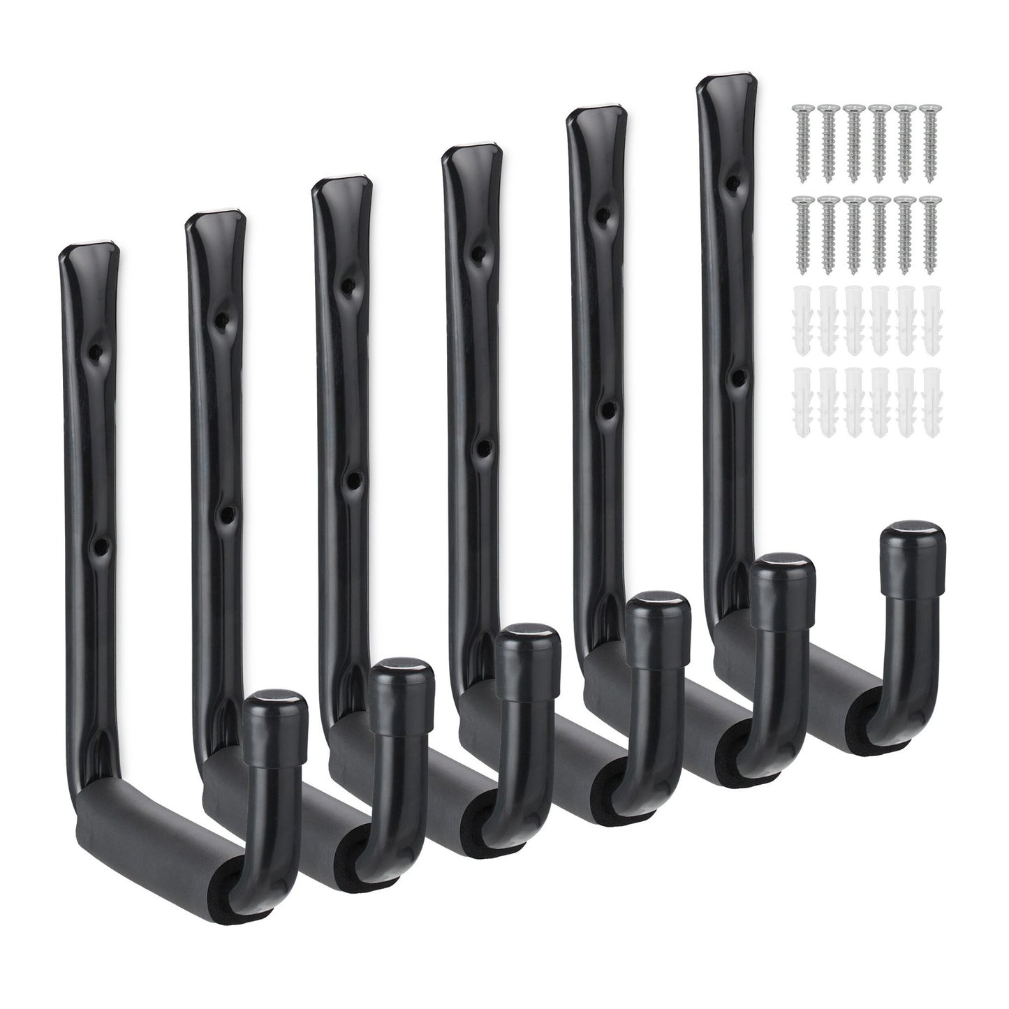 Wall Hooks Garage Set of 6