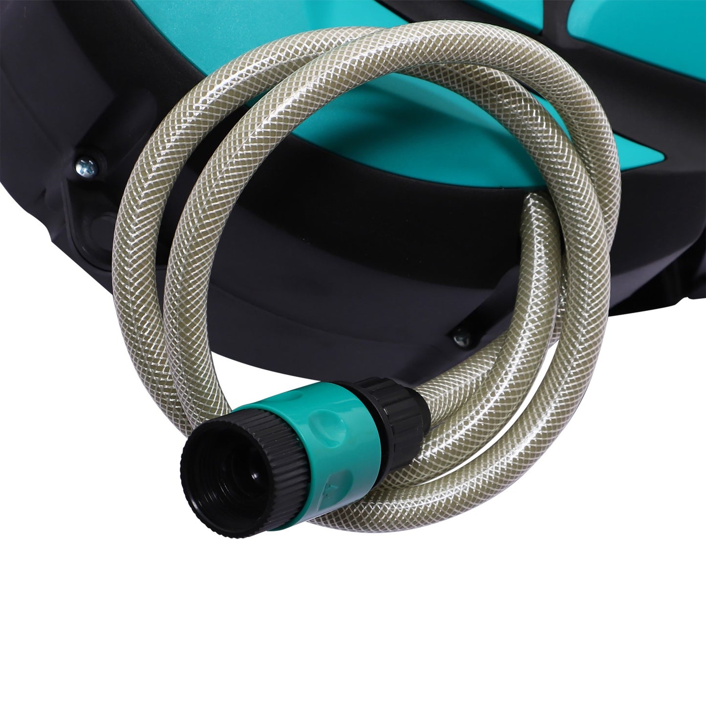 Wall-mounted 10 m hose reel with 180° rotatable, frost-resistant