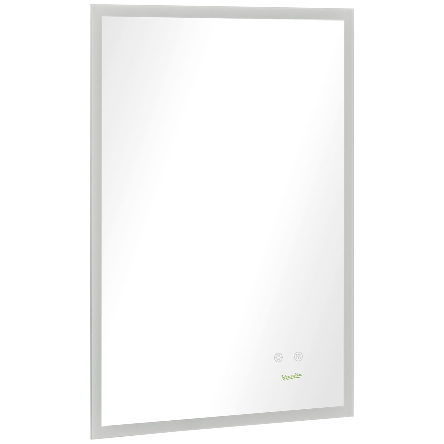 LED bathroom mirror - anti-fog, IP44 waterproof, aluminum