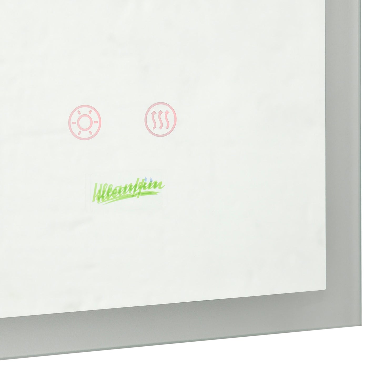 LED bathroom mirror - anti-fog, IP44 waterproof, aluminum