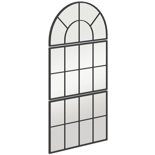 Arch Wall Mirror Set - 3 metal framed pieces for home decor