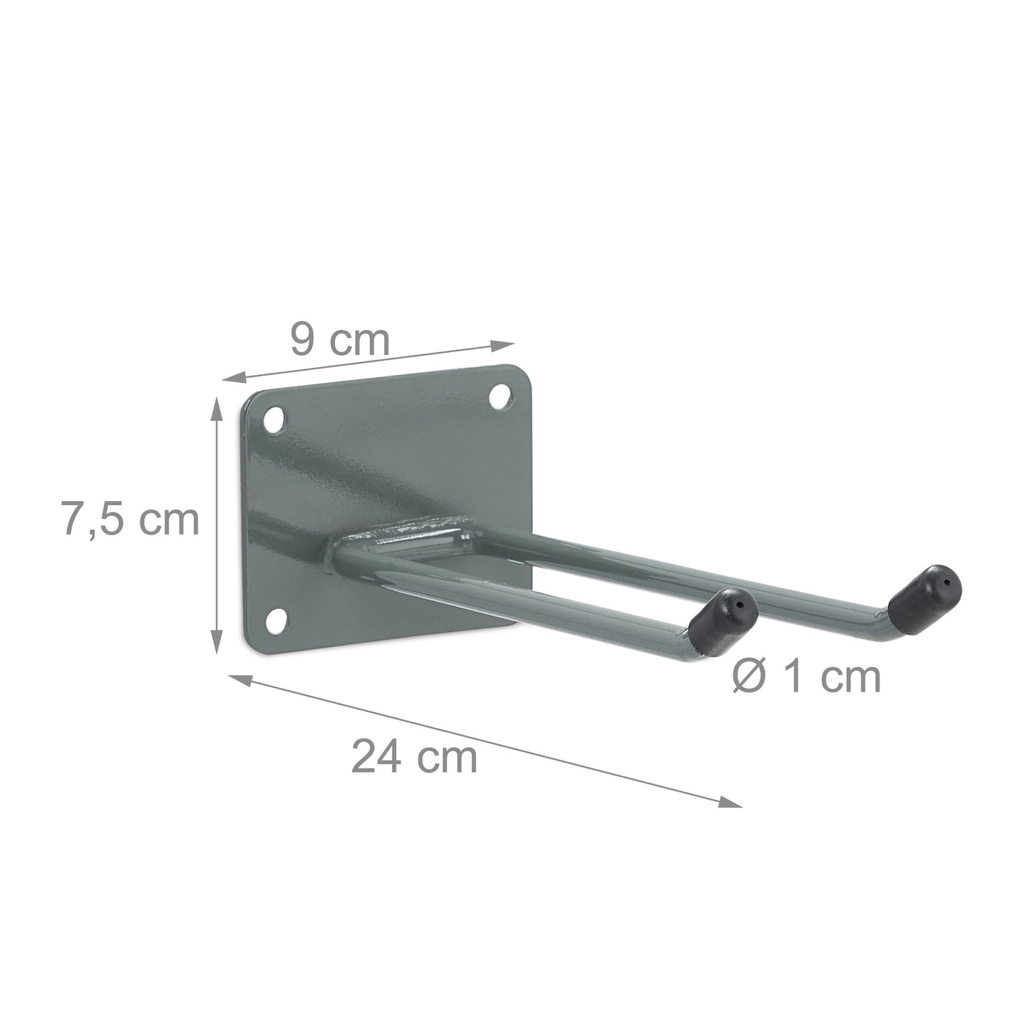 Wall Mounted Appliance Holder Charcoal