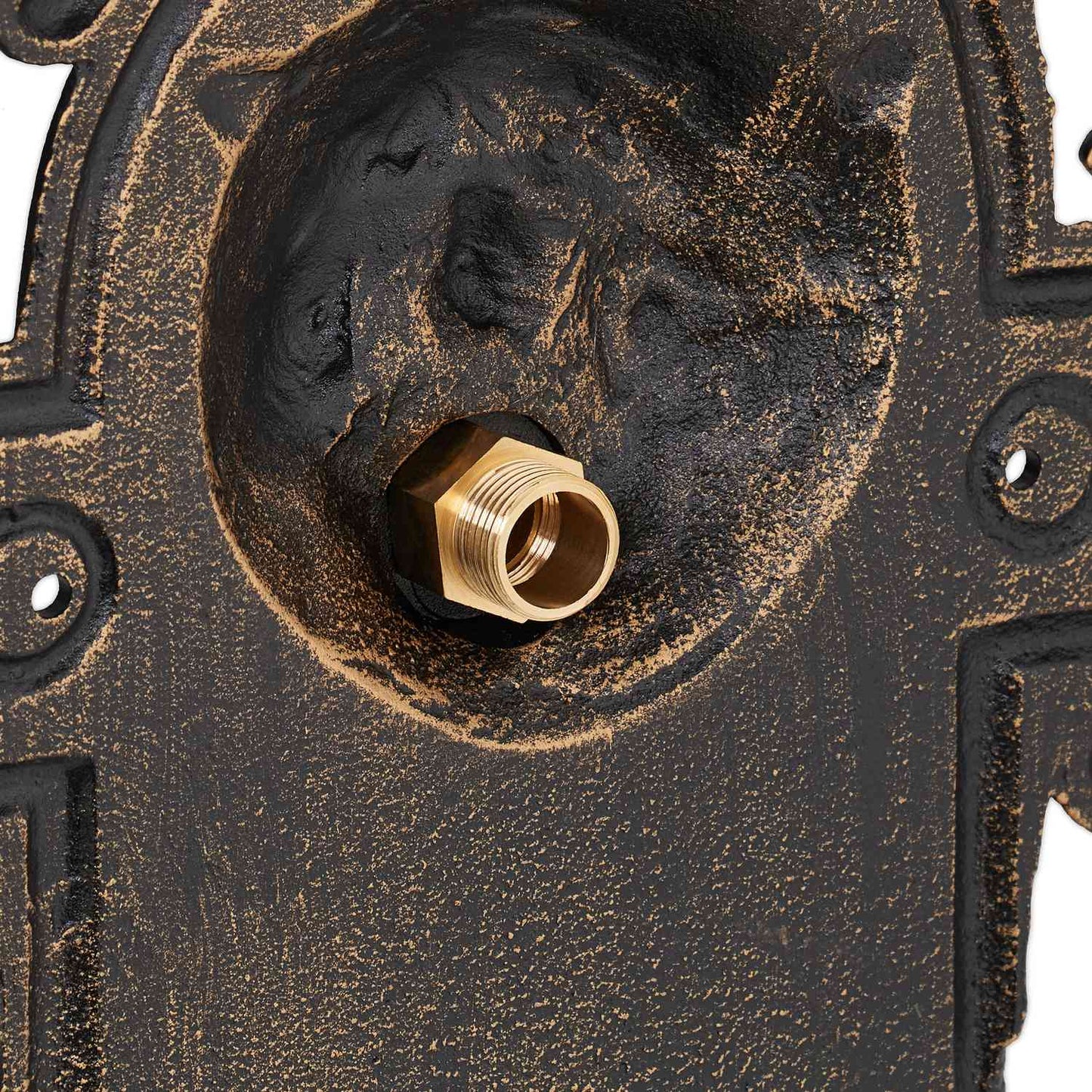 Wall-Mounted Cast Iron Garden Fountain with Tap