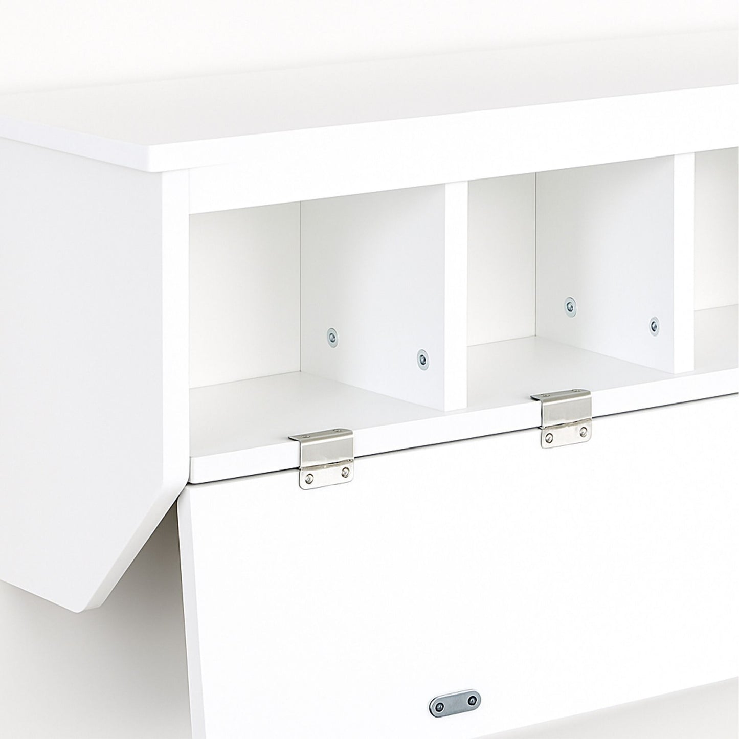 Wall-Mounted Coat Rack with 5 Hooks and Storage Shelf