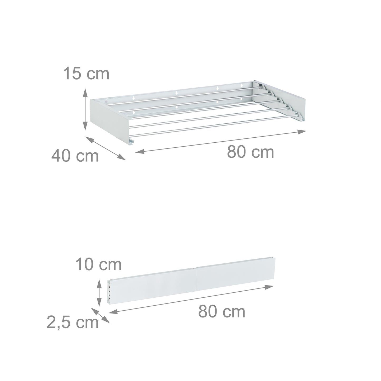 Wall-Mounted Foldable Clothes Airer, Space-Saving
