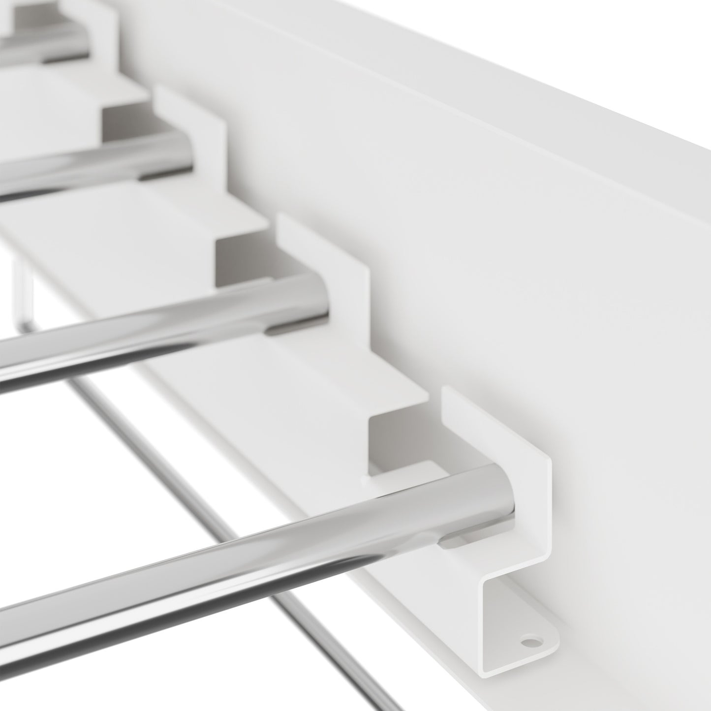 Wall-Mounted Foldable Clothes Airer with Towel Rails