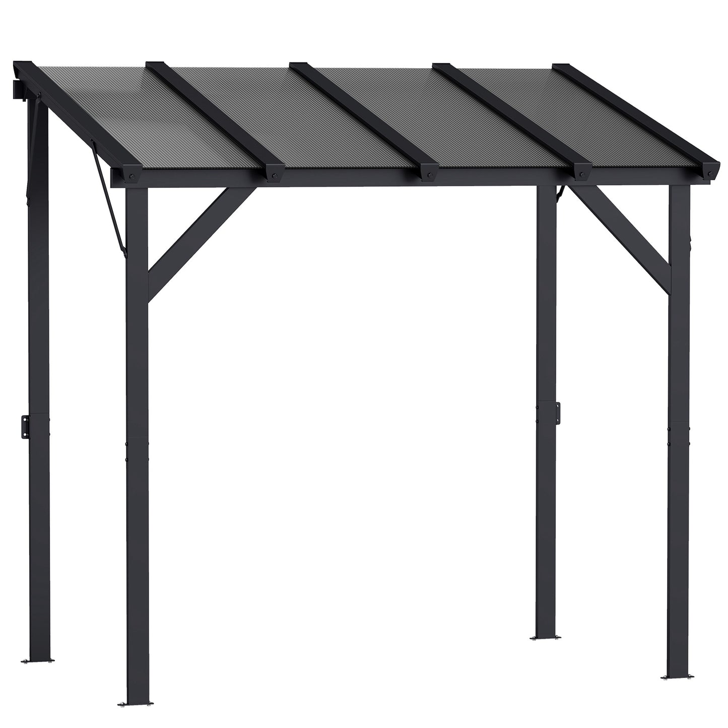 Wall-Mounted Grill Gazebo with UPF50+ PC Roof