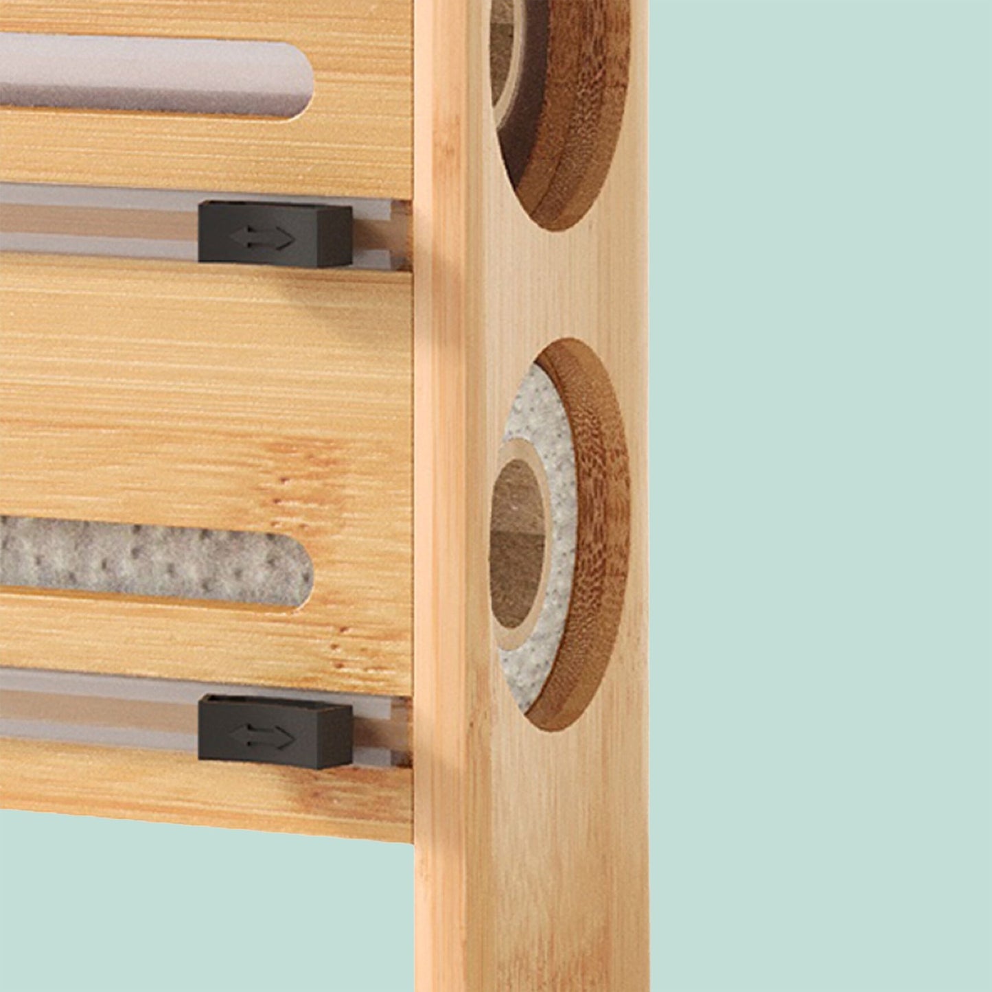 Wall-Mounted Kitchen Roll & Foil Dispenser with Cutter