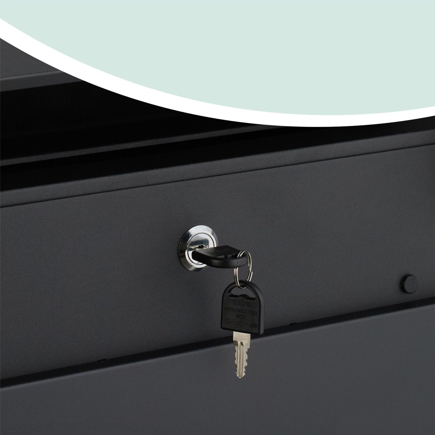 Wall-Mounted Letterbox with Magazine Holder, Rain Cover