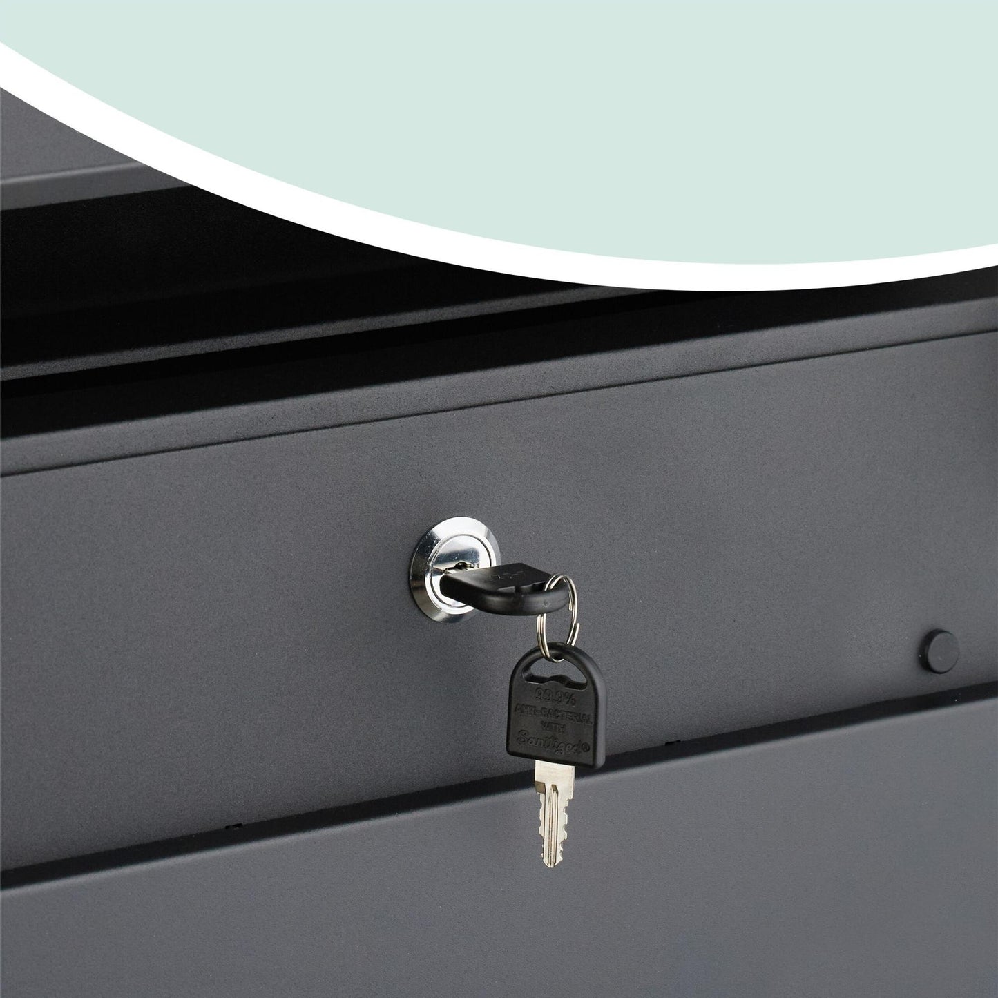 Wall-Mounted Letterbox with Magazine Holder and Rain Cover