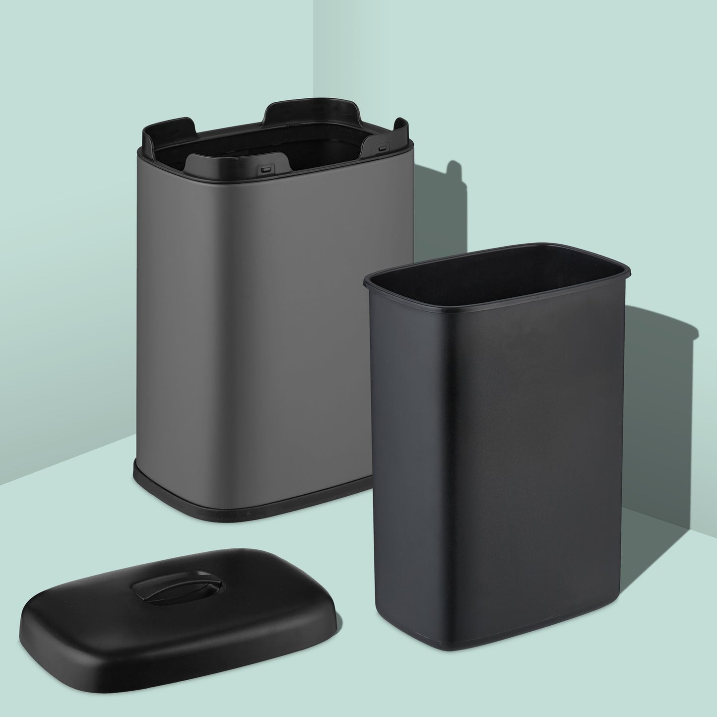 Wall-Mounted Waste Bin, 5L, Removable Lid