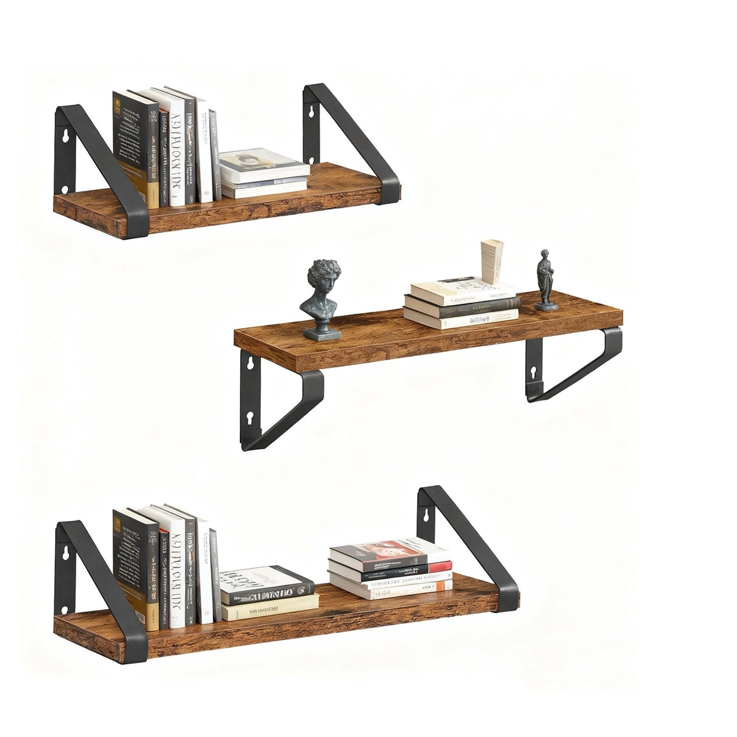 Wall Shelves – 3 Sizes for Living Room or Bedroom