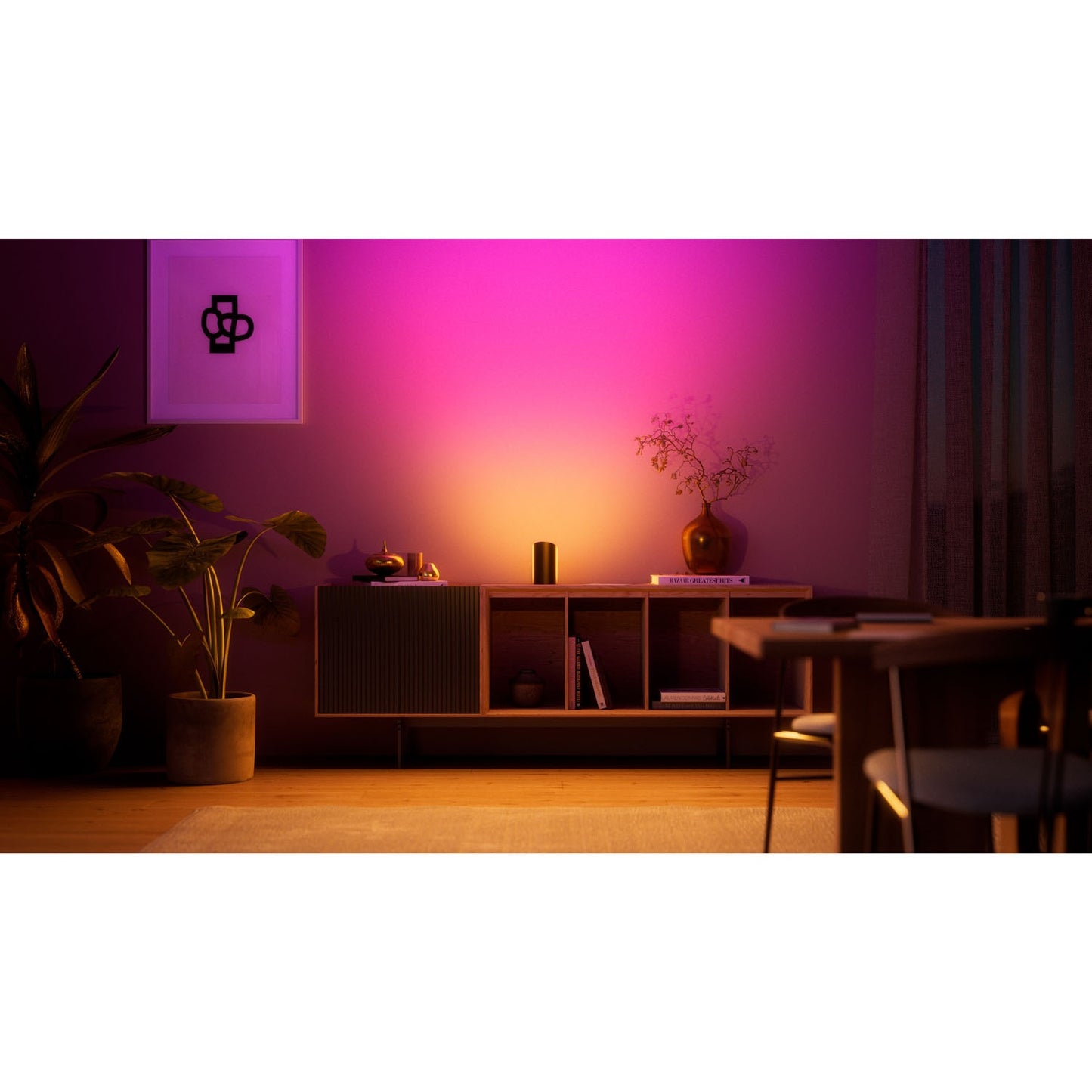 Wall Washer Light, White & Color Ambiance, Black, LED