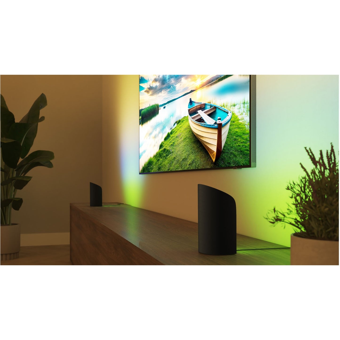 Wall Washer Light, White & Color Ambiance, Black, LED