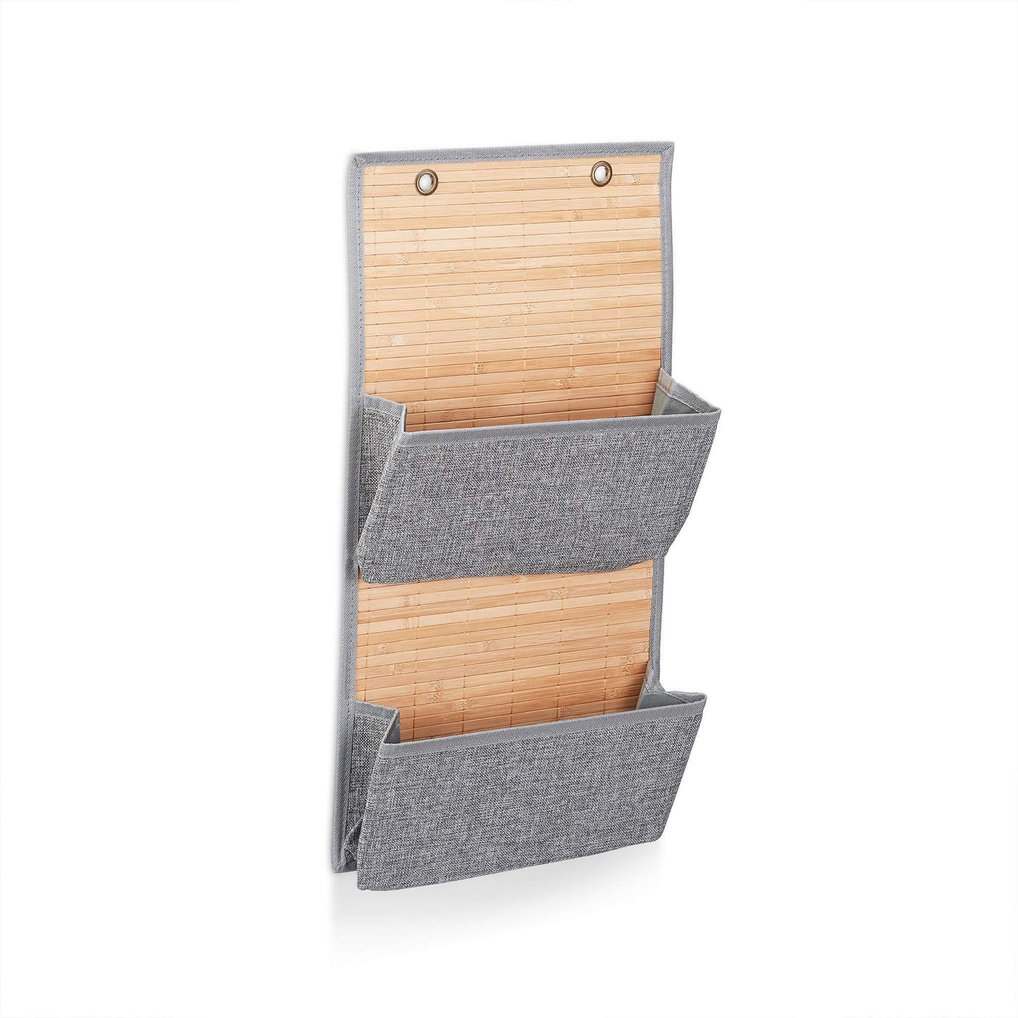 Wall- and door-hung storage for bathrooms