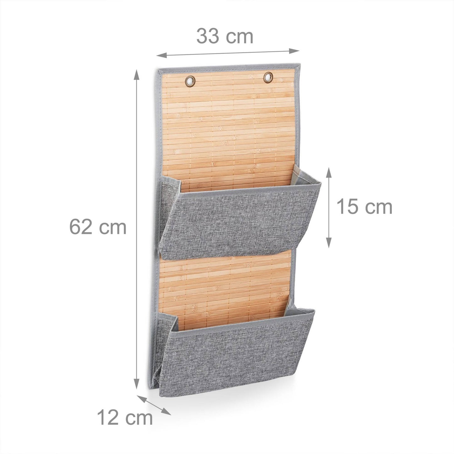 Wall- and door-hung storage for bathrooms