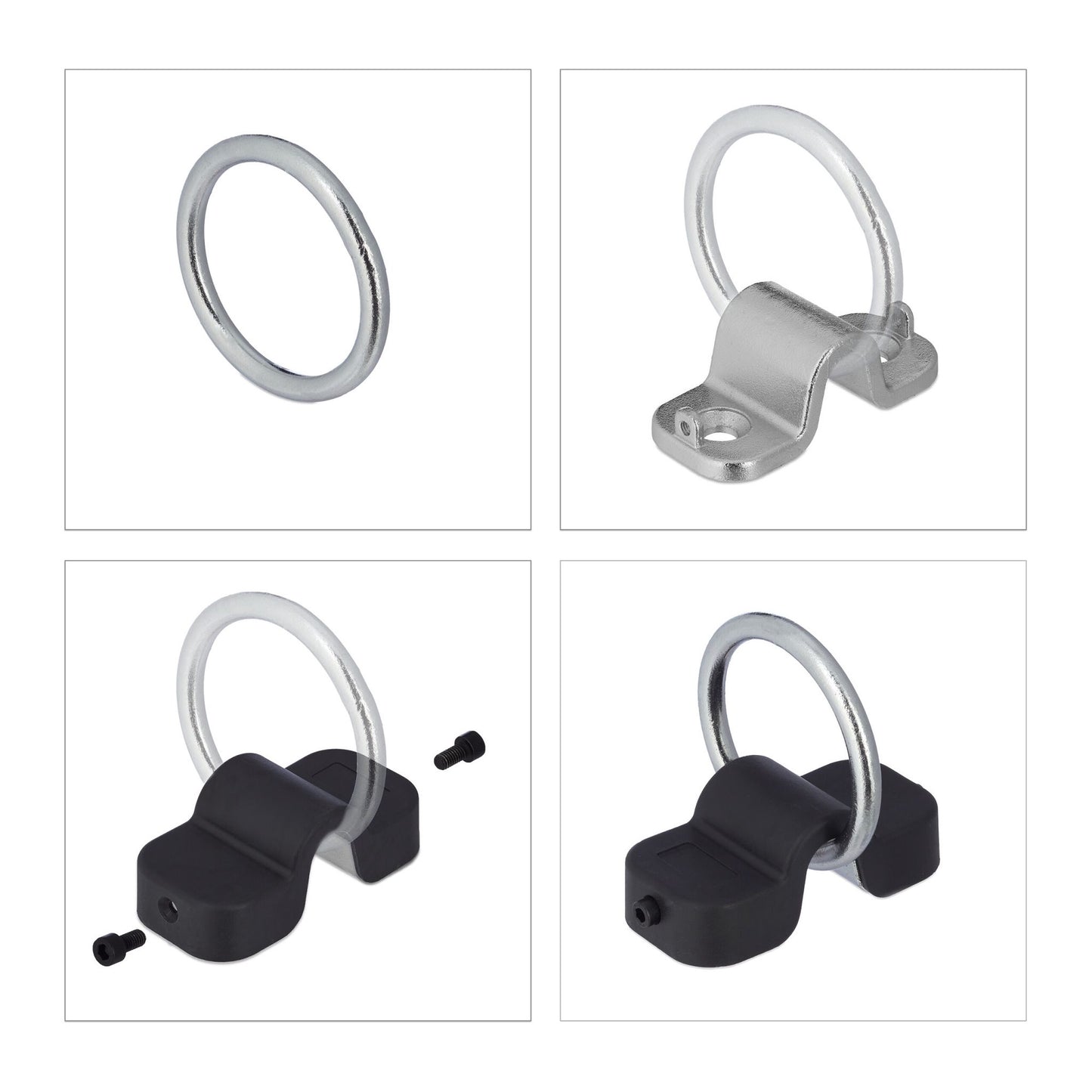 Wall and floor anchorage for bicycle