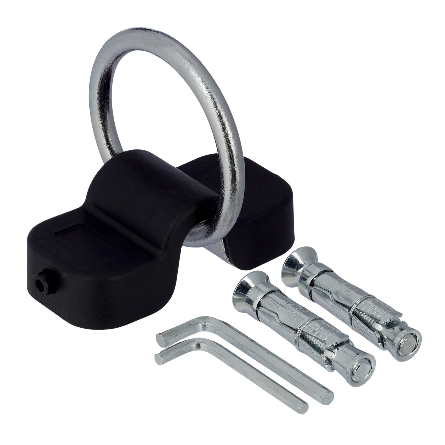 Wall and floor anchorage for bicycle