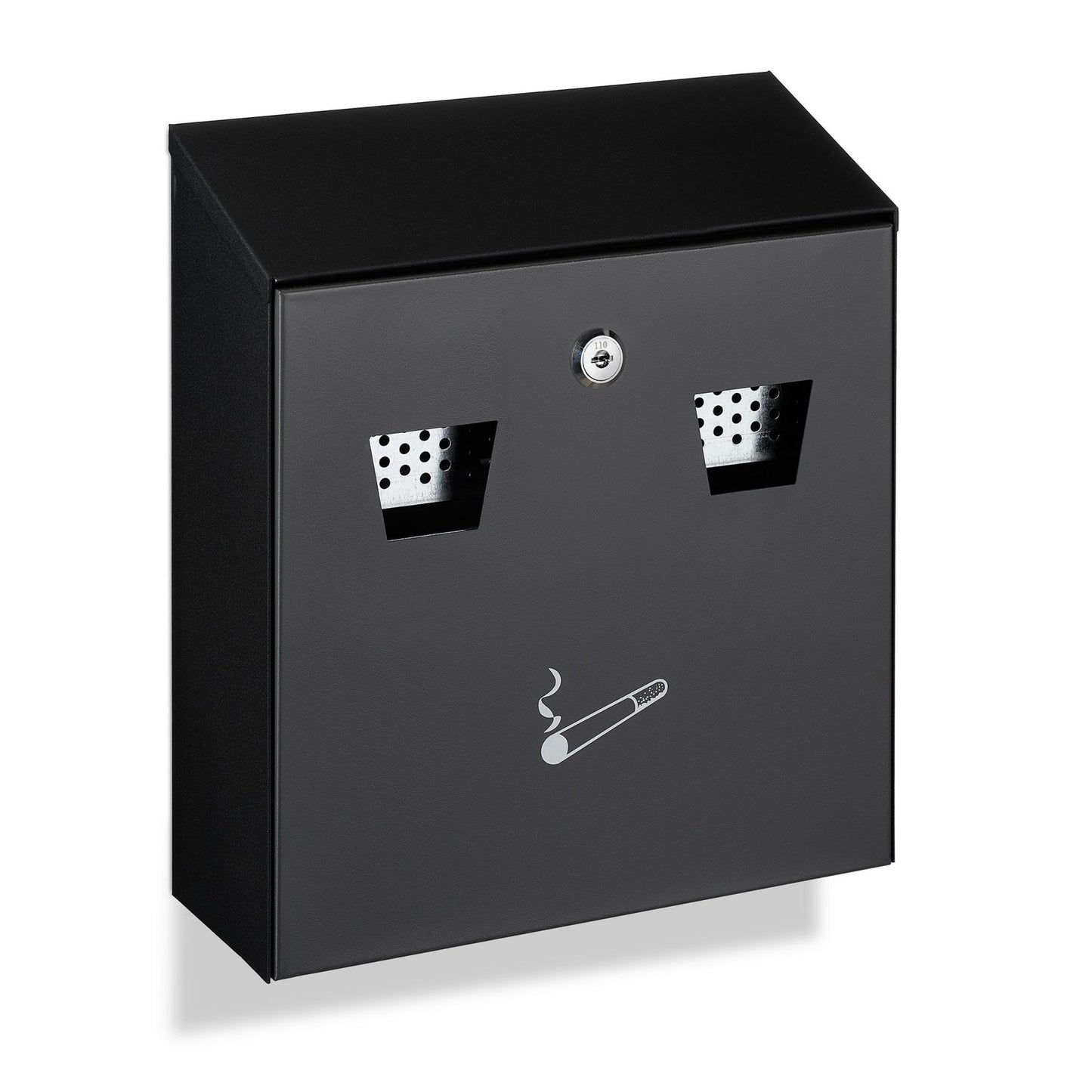 Wall ashtray for outdoor use