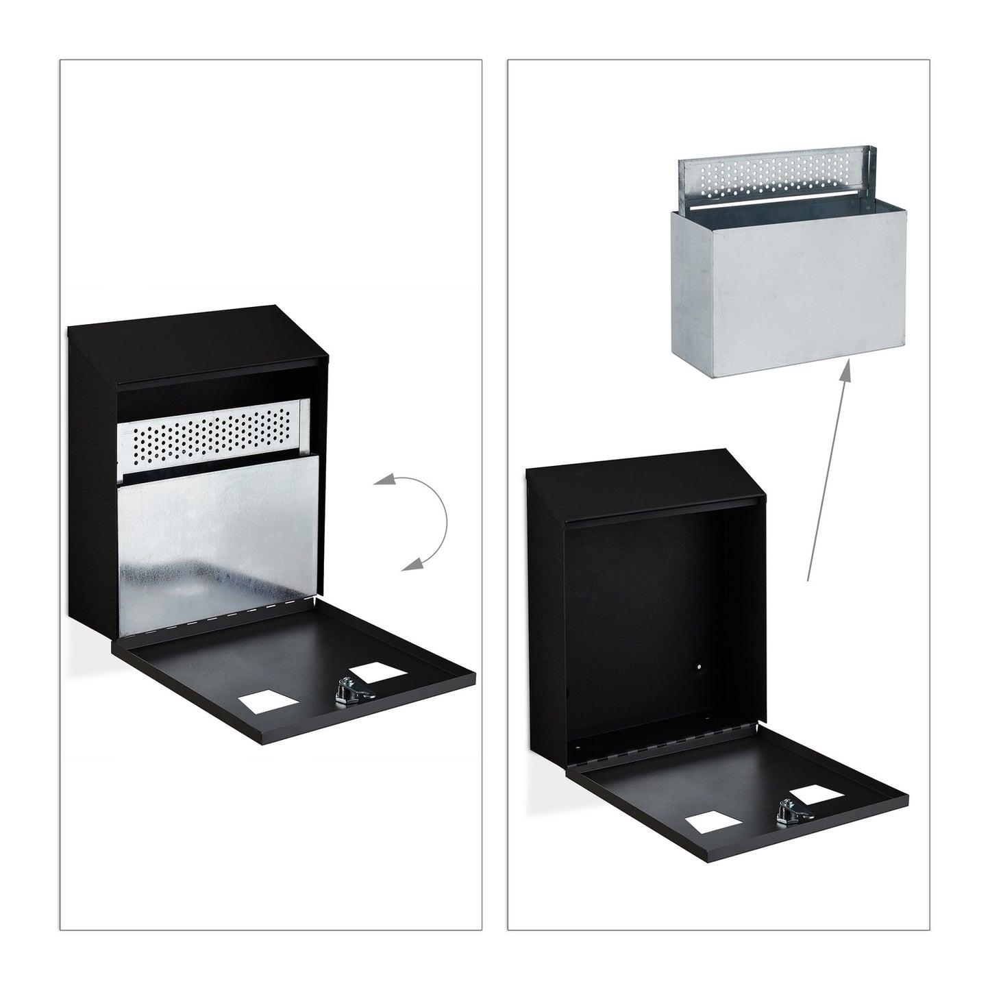 Wall ashtray for outdoor use