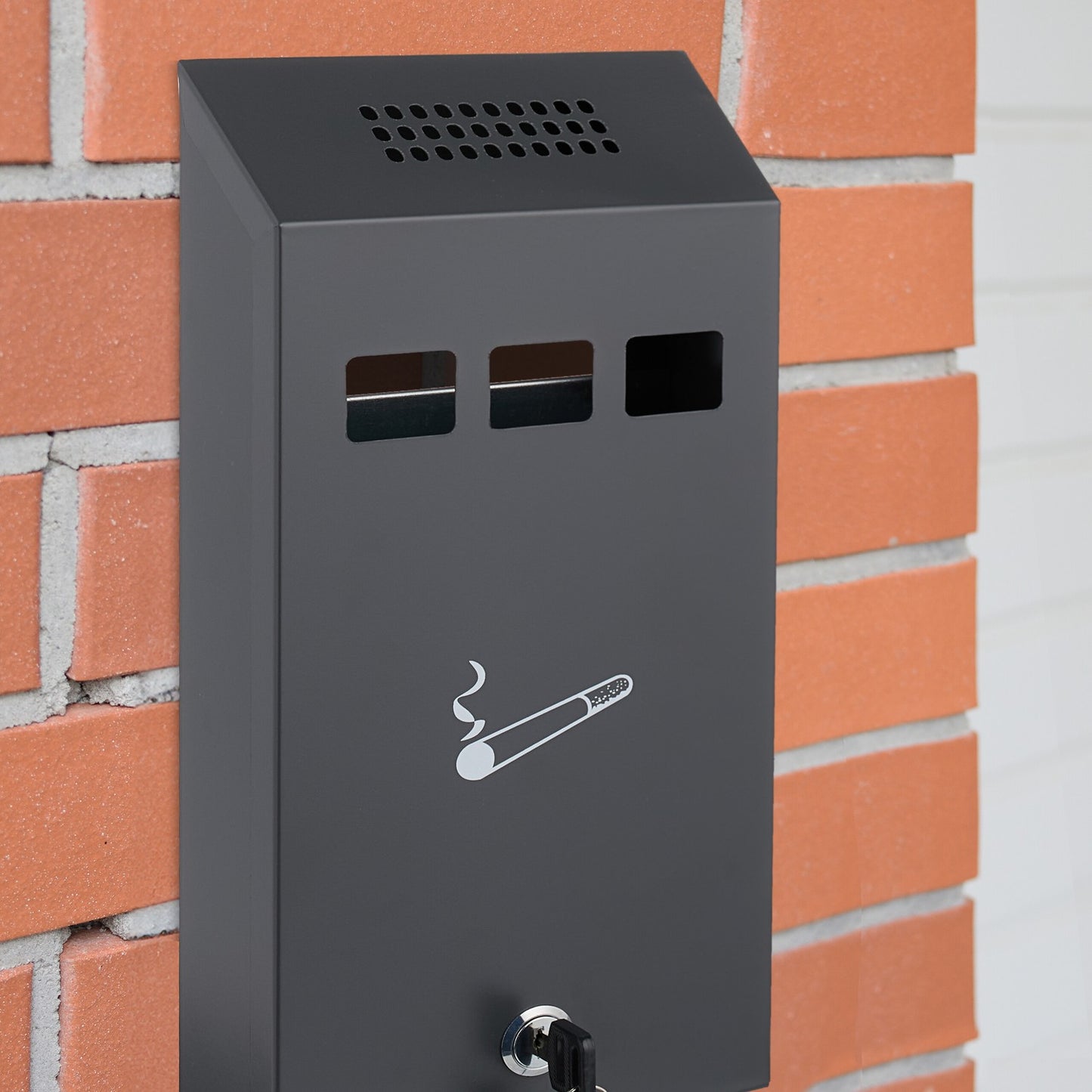 Wall ashtray in anthracite