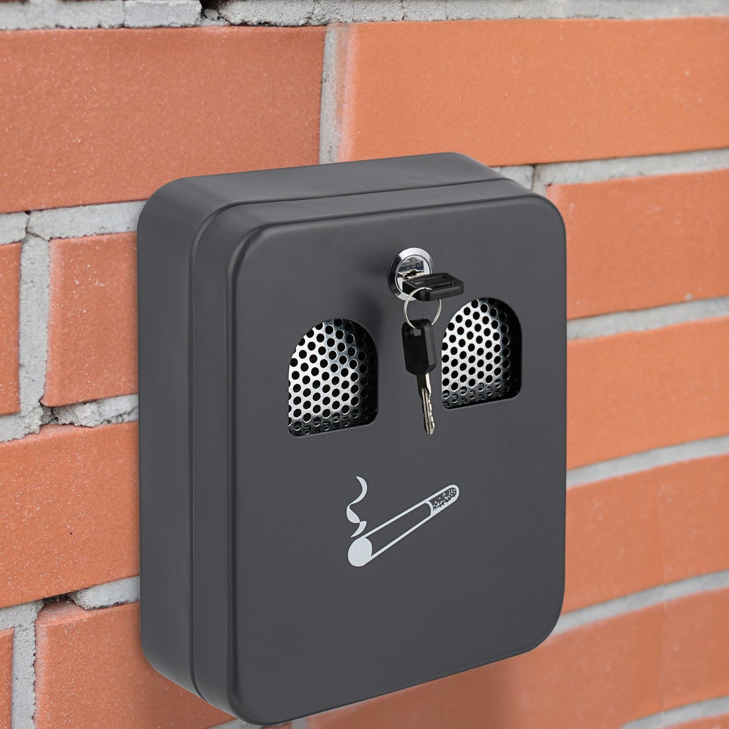 Wall ashtray in anthracite