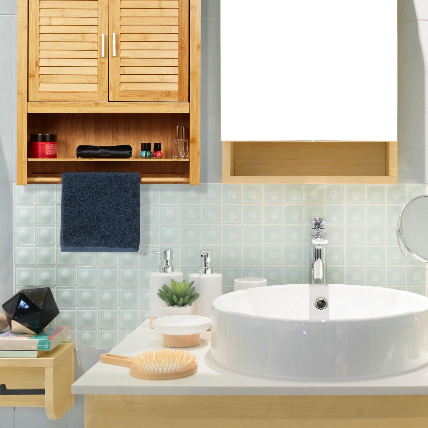 Wall cabinet LAMELL bamboo