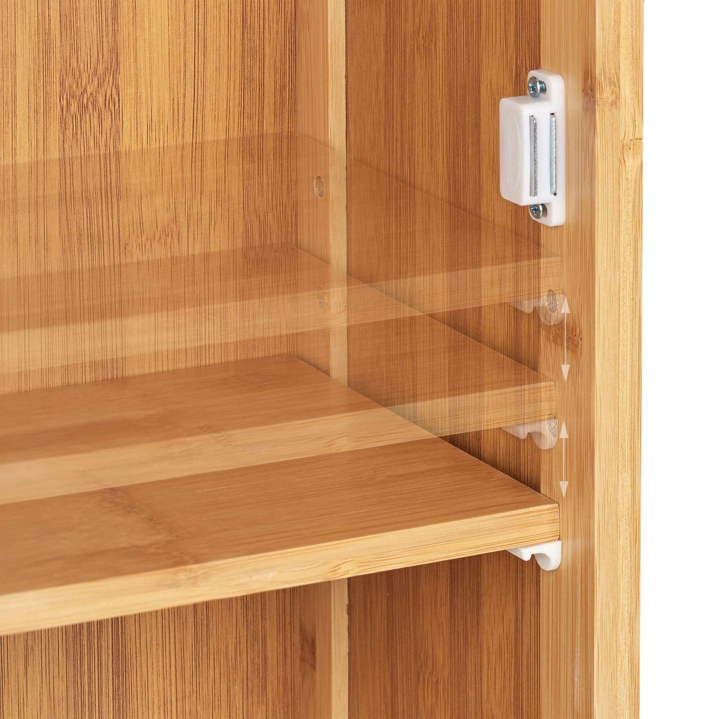 Wall cabinet for bathroom in bamboo