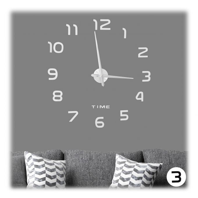 Wall clock DIY with 3D numbers