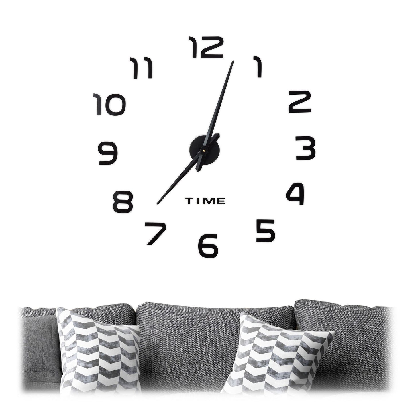 Wall clock DIY with 3D numbers