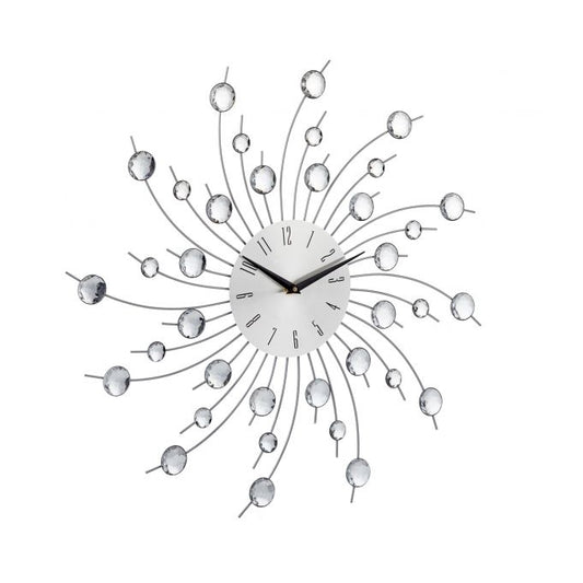 Wall clock XL with glitter