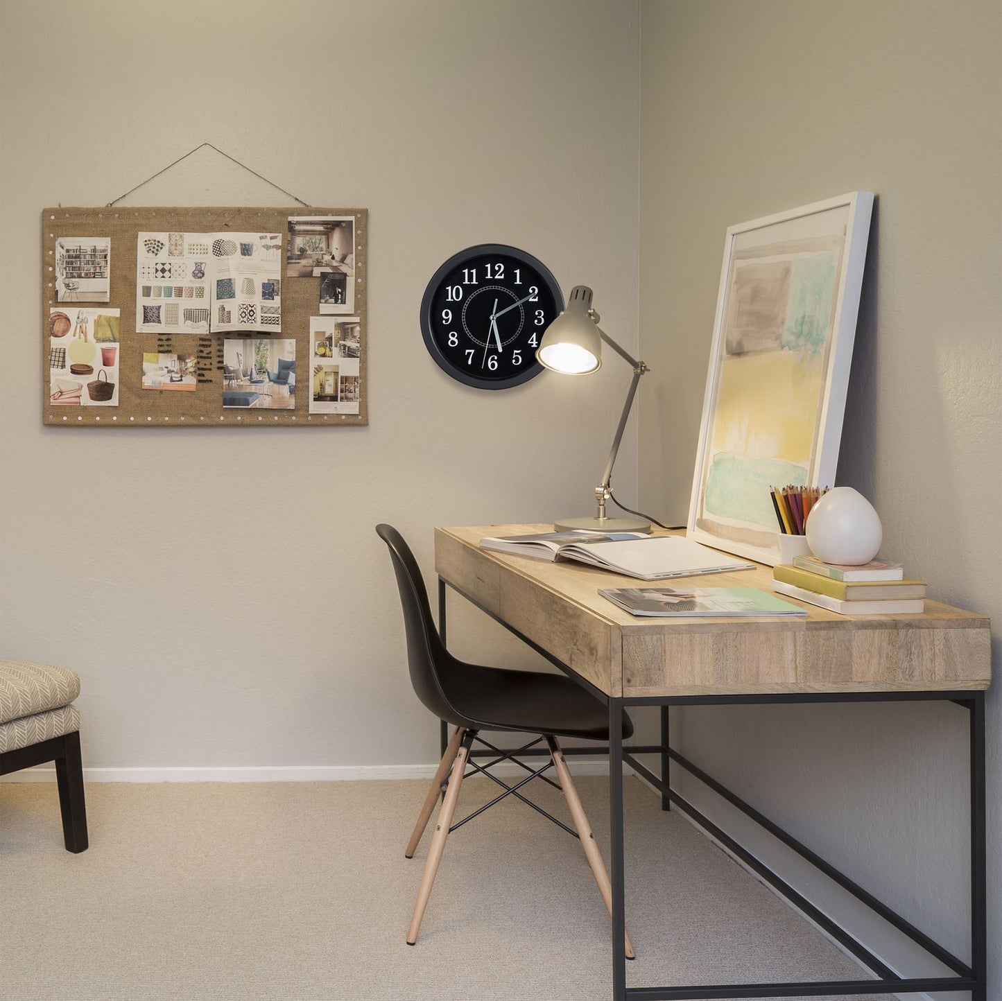 Wall clock round 20 cm