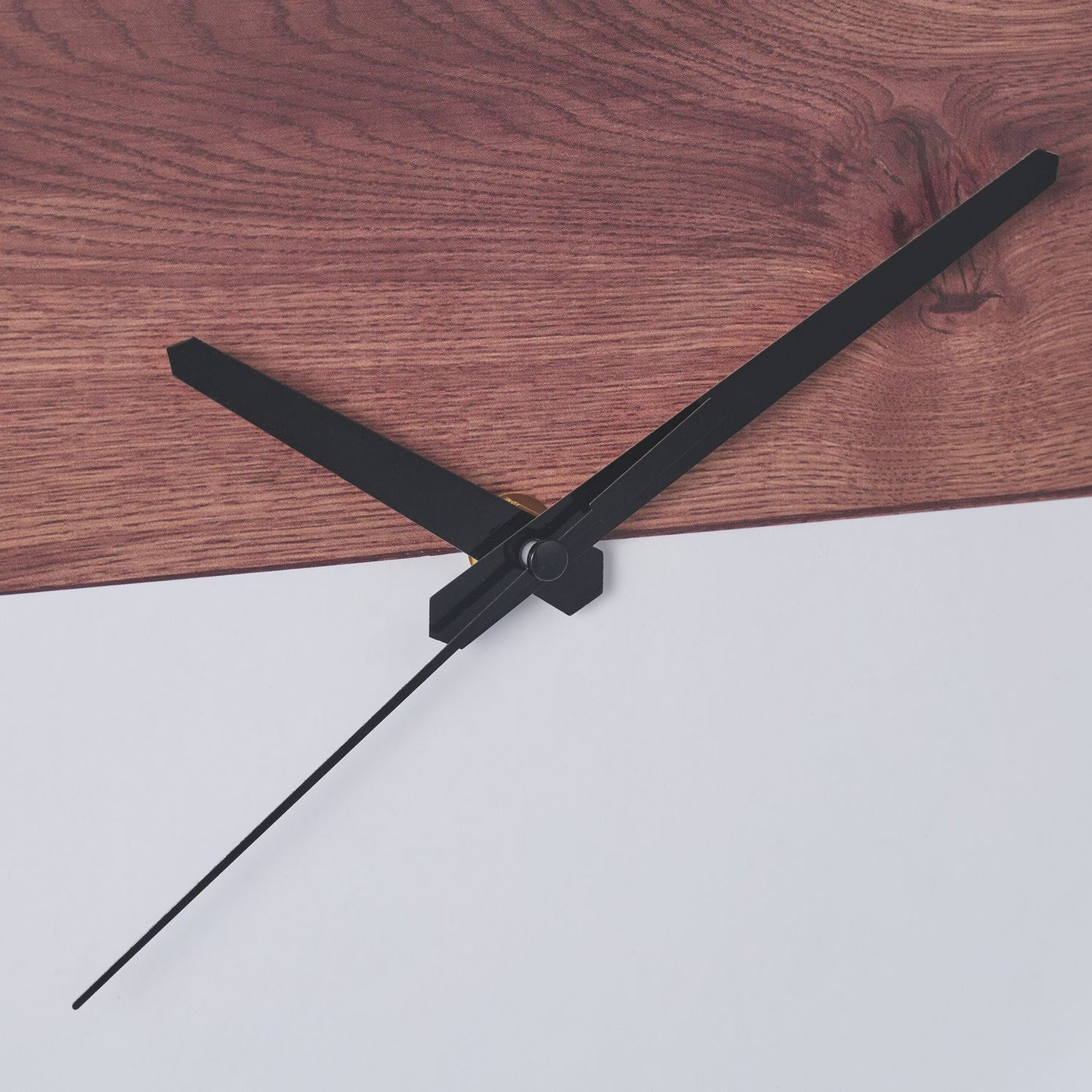 Wall clock wooden look/white