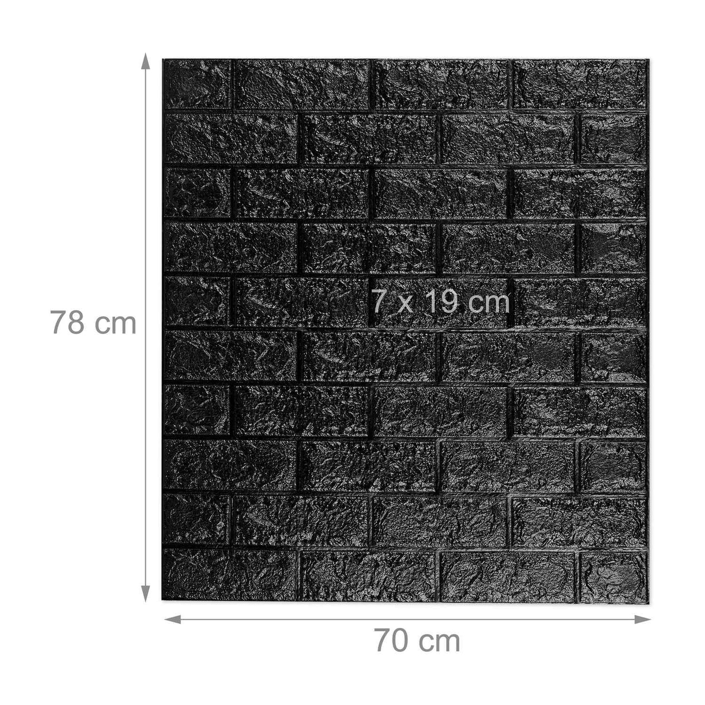 Wall decal set brick, self-adhesive