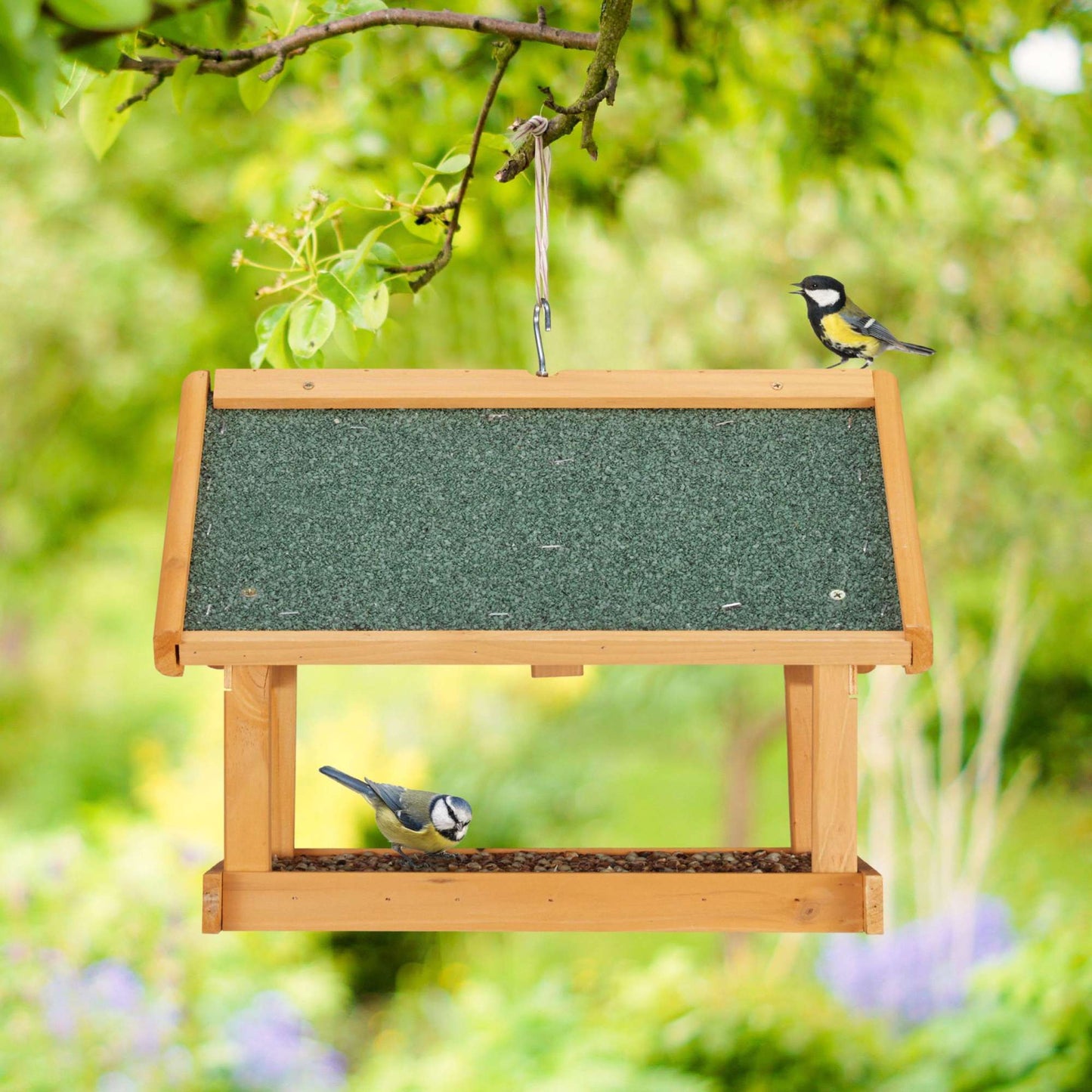 Wall for bird feeders