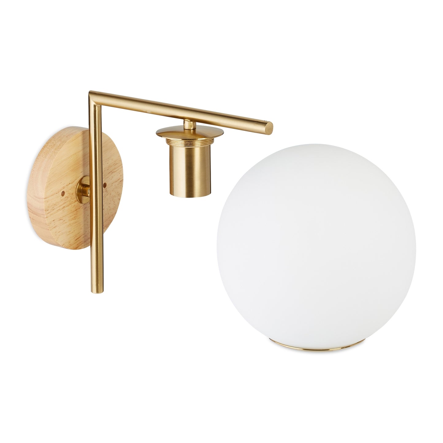 Wall lamp GLOBI brass colored