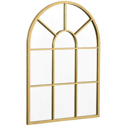 Gold full length wall mirror, 70x50cm, metal frame