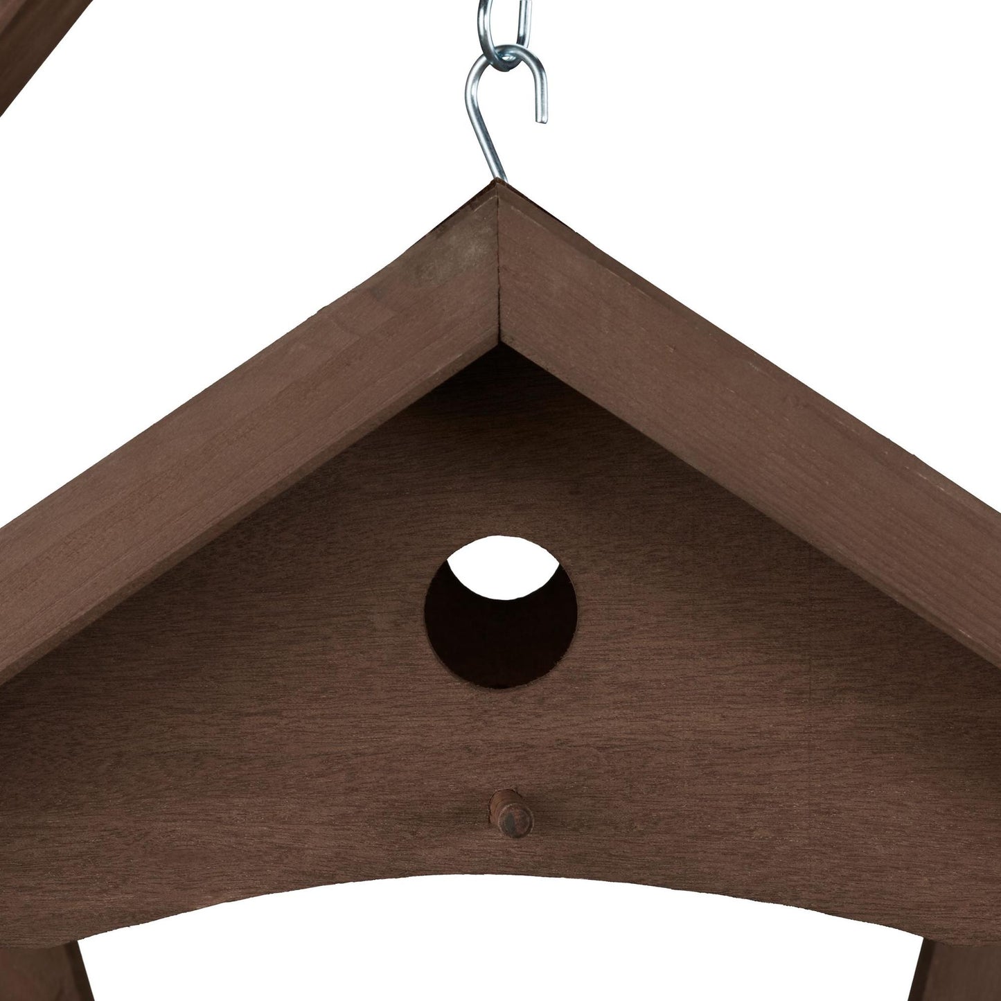 Wall-mounted bird table brown
