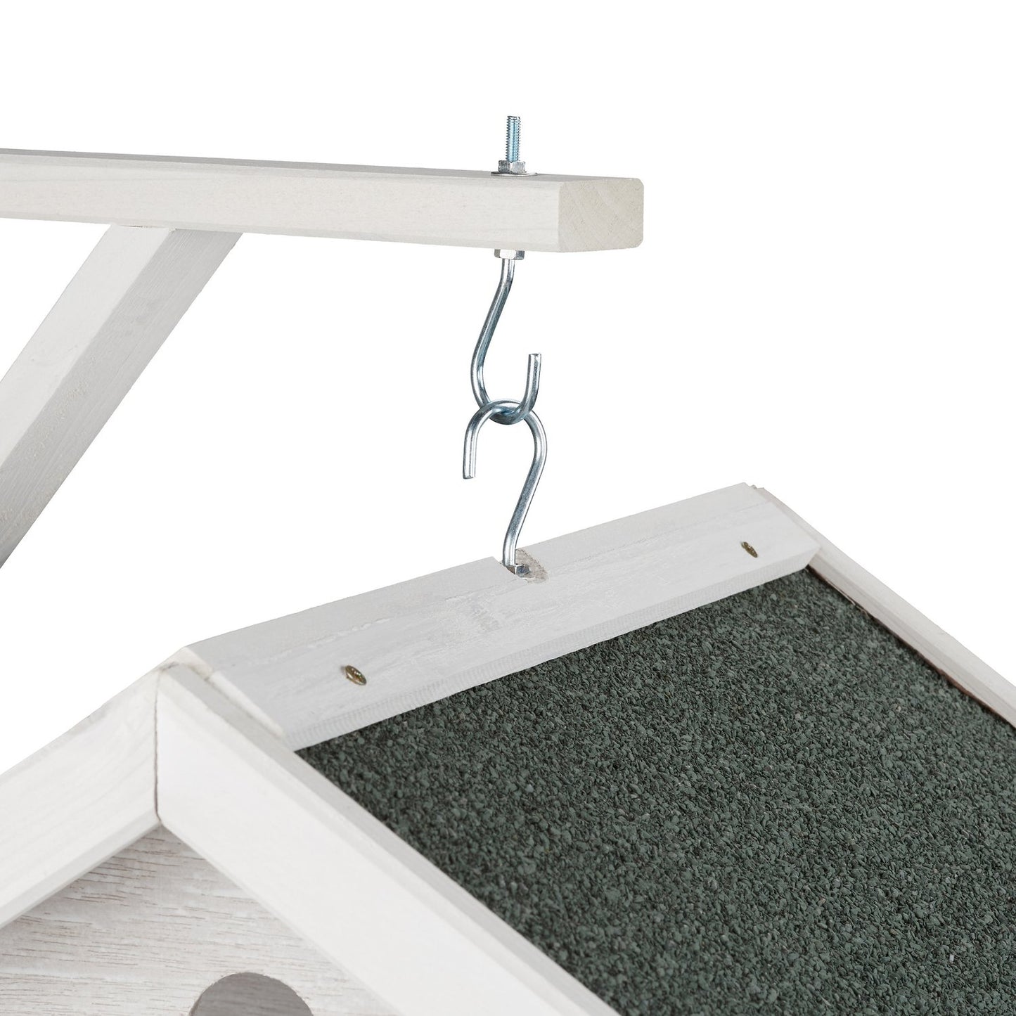 Wall-mounted bird table white