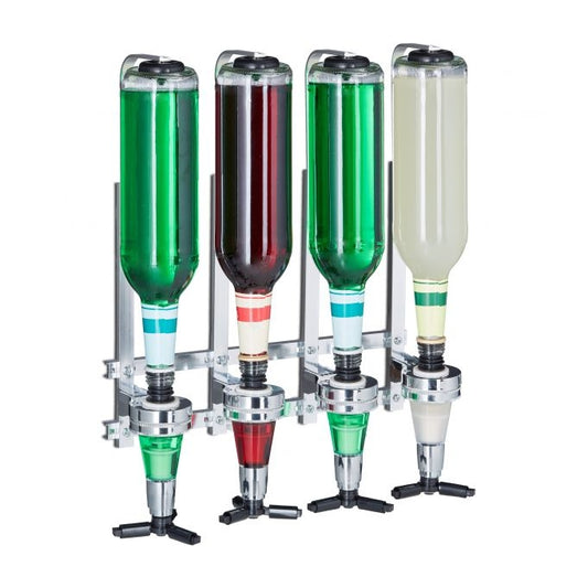 Wall-mounted bottle holder