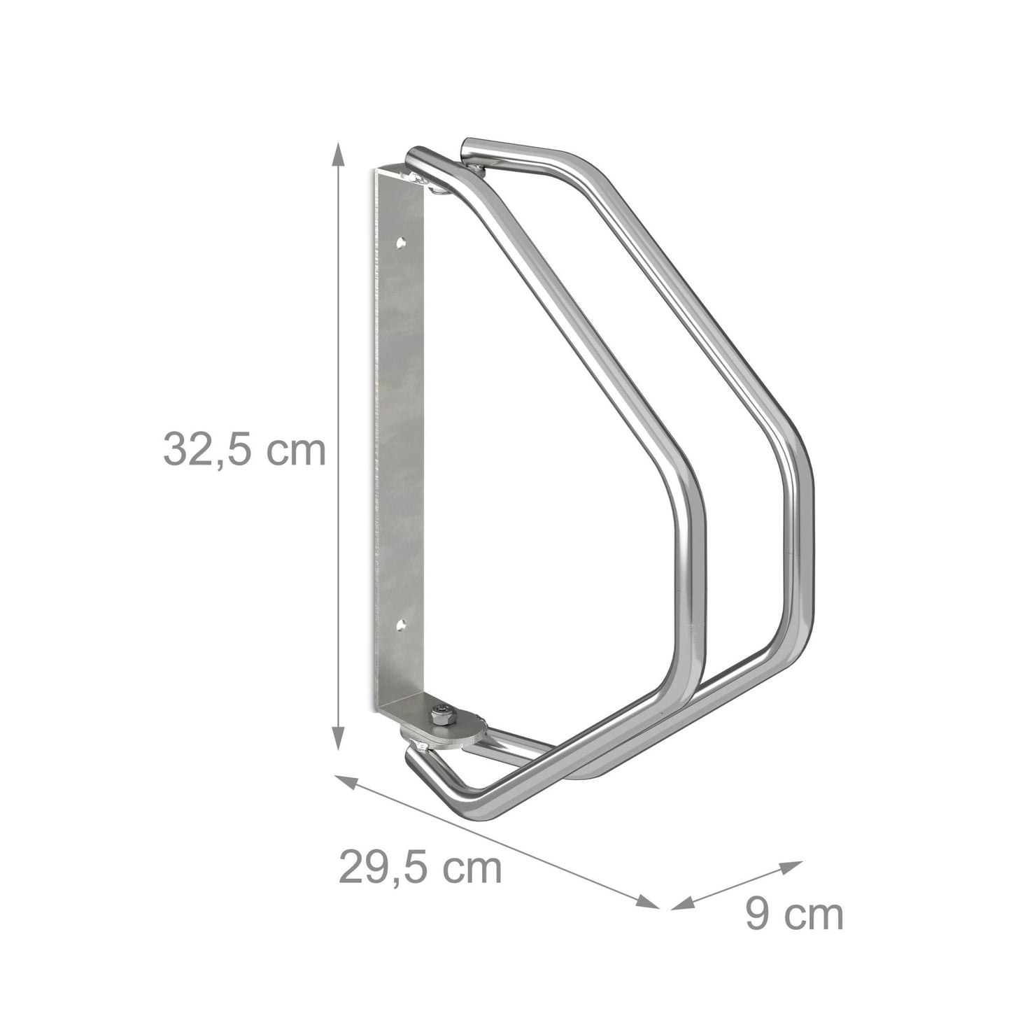 Wall-mounted swivel bike rack set