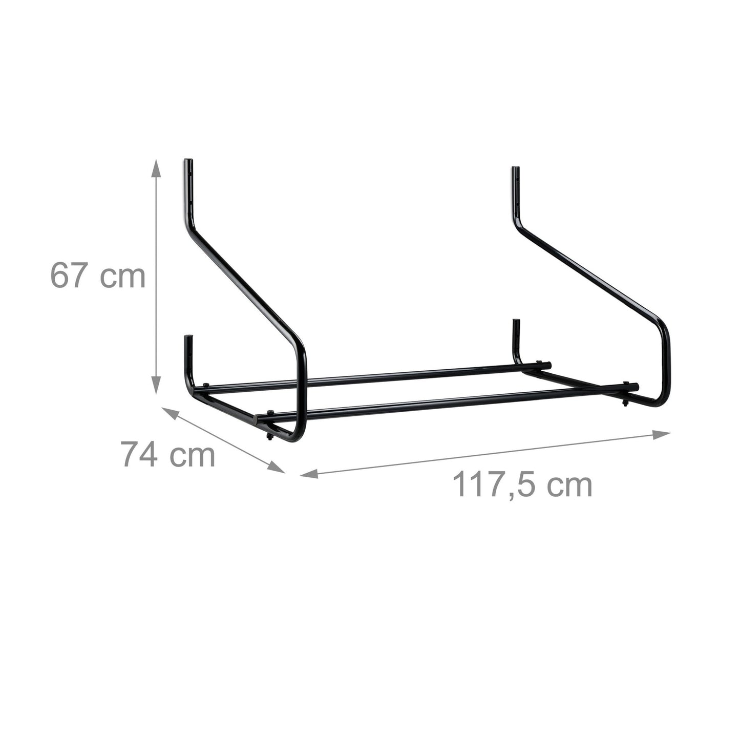 Wall-mounted tire holder