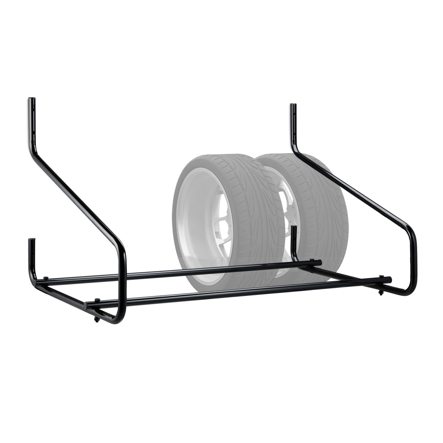 Wall-mounted tire holder