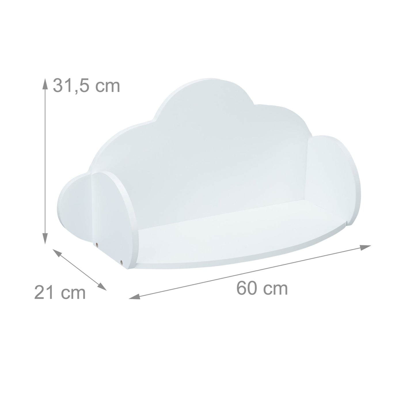 Wall shelf for children