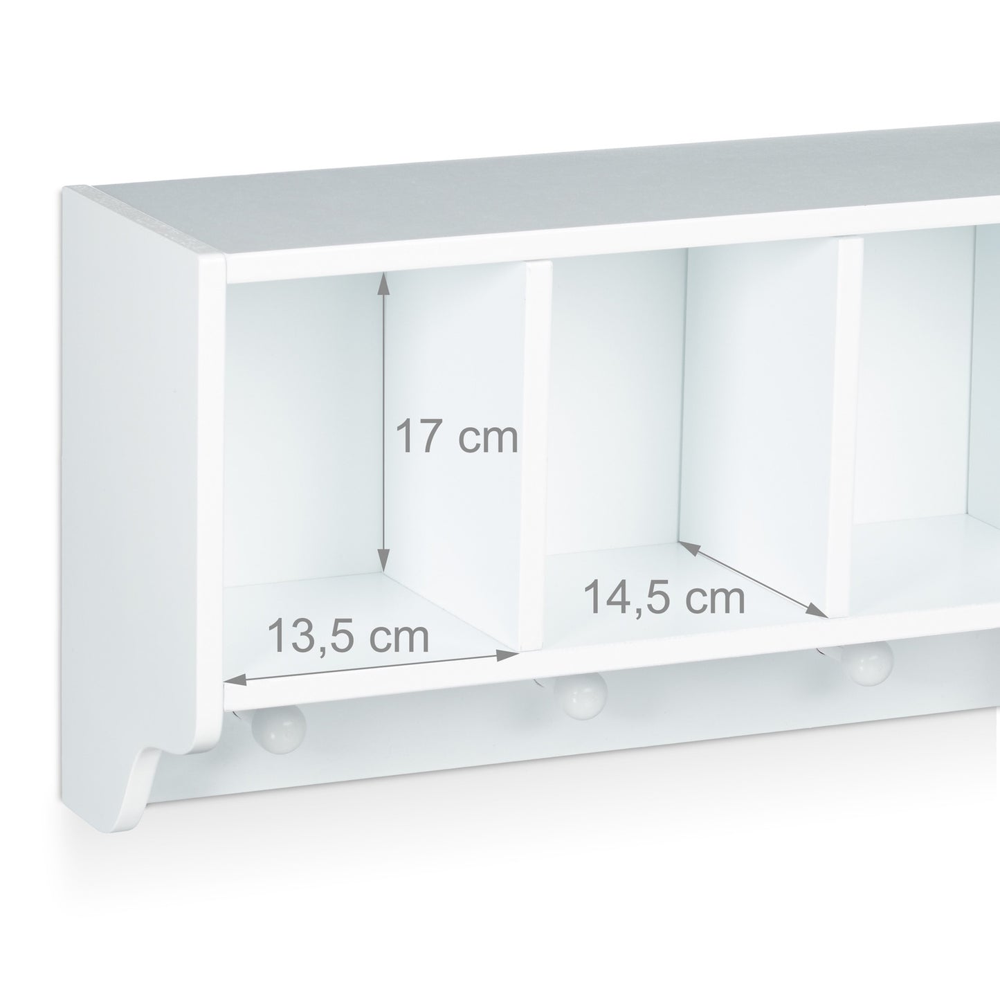 Wall shelf for children with clothes hook ALBUS
