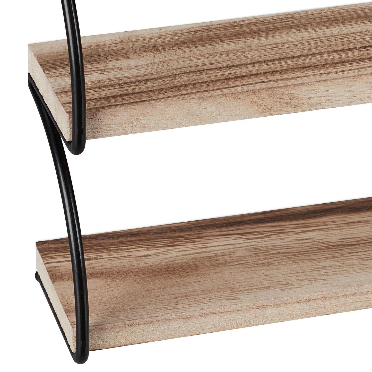 Wall shelf industrial style 2 shelves