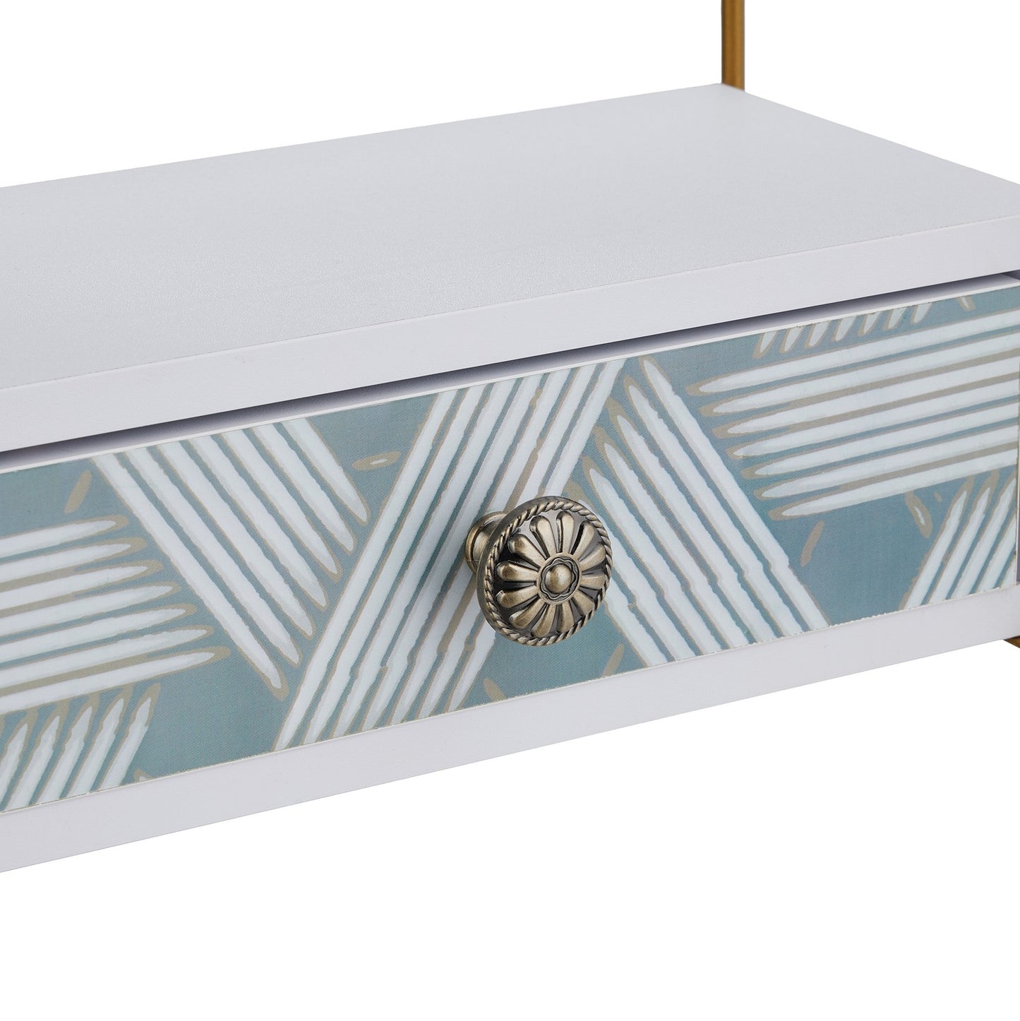 Wall shelf with 2 drawers
